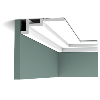 Карниз Orac Decor Полиуретан C396 STEPS д 2000 x в 185 x ш 61